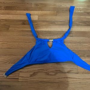 Blue bikini top